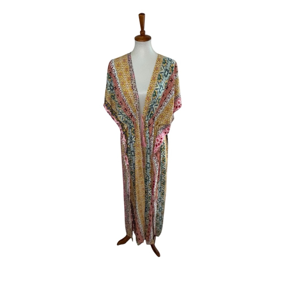 Evie & Emma Open Kimono Wrap Multicolor One Size